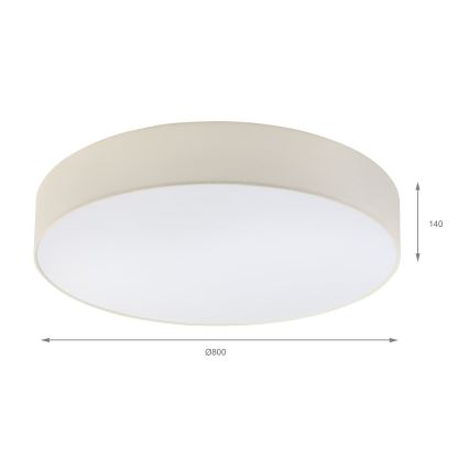 Brilagi - LED laelamp SIRIJA 6xE27/60W/230V, läbimõõt 80 cm, kreemjas