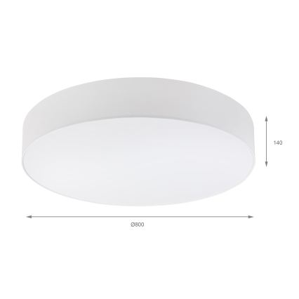 Brilagi - LED laelamp SIRIJA 6xE27/60W/230V läbimõõt 80 cm valge