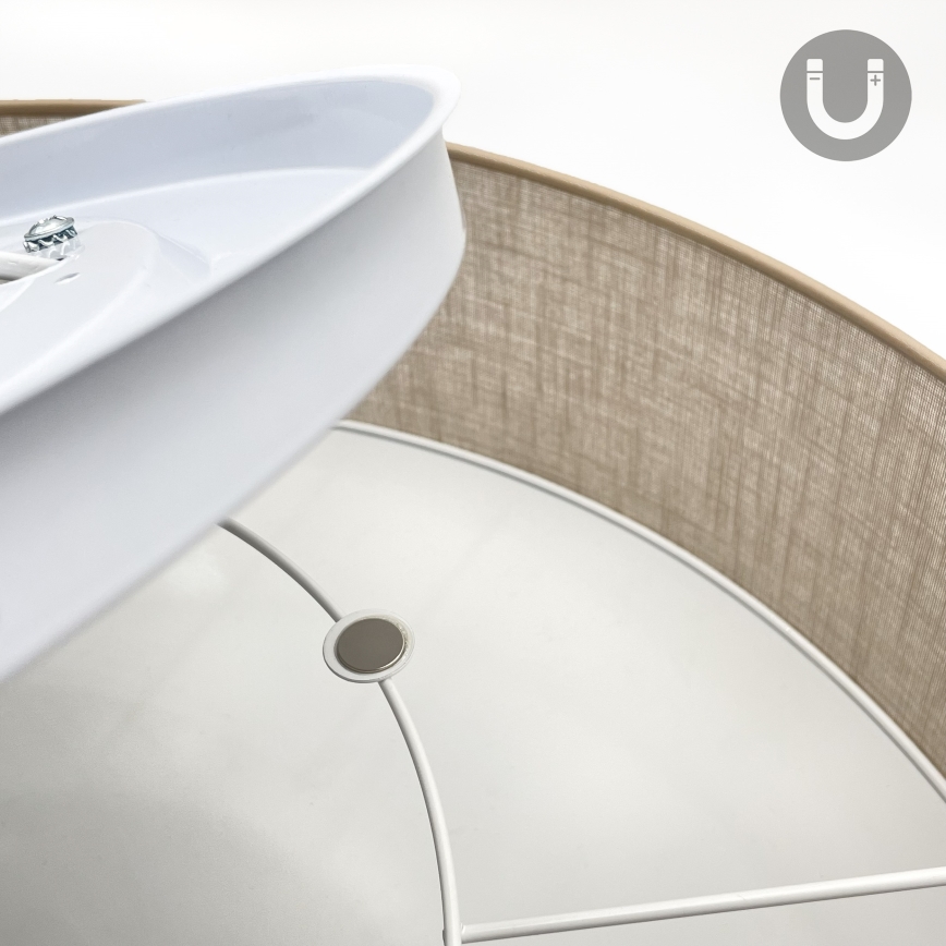 Brilagi - LED-laelamp SIRIJA 6xE27/60W/230V Ø 80 cm beež