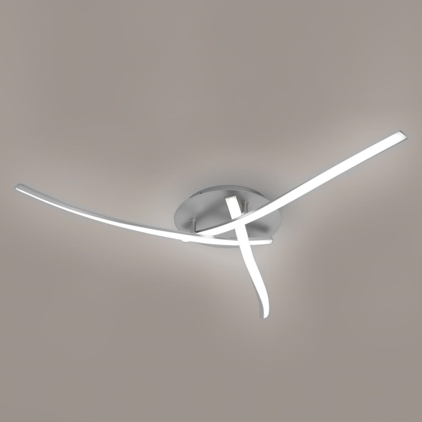 Brilagi - LED laelamp STRIPES LED/24W/230V Ø 64 cm, hõbedane