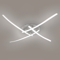 Brilagi - LED laelamp STRIPES LED/32W/230V 60x60 cm hõbedane