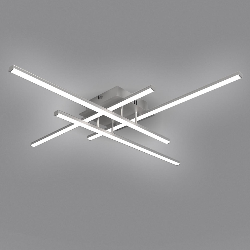 Brilagi - LED laelamp STRIPES LED/37W/230V 68x68 cm hõbedane
