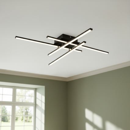 Brilagi - LED laelamp STRIPES LED/37W/230V 68x68 cm must
