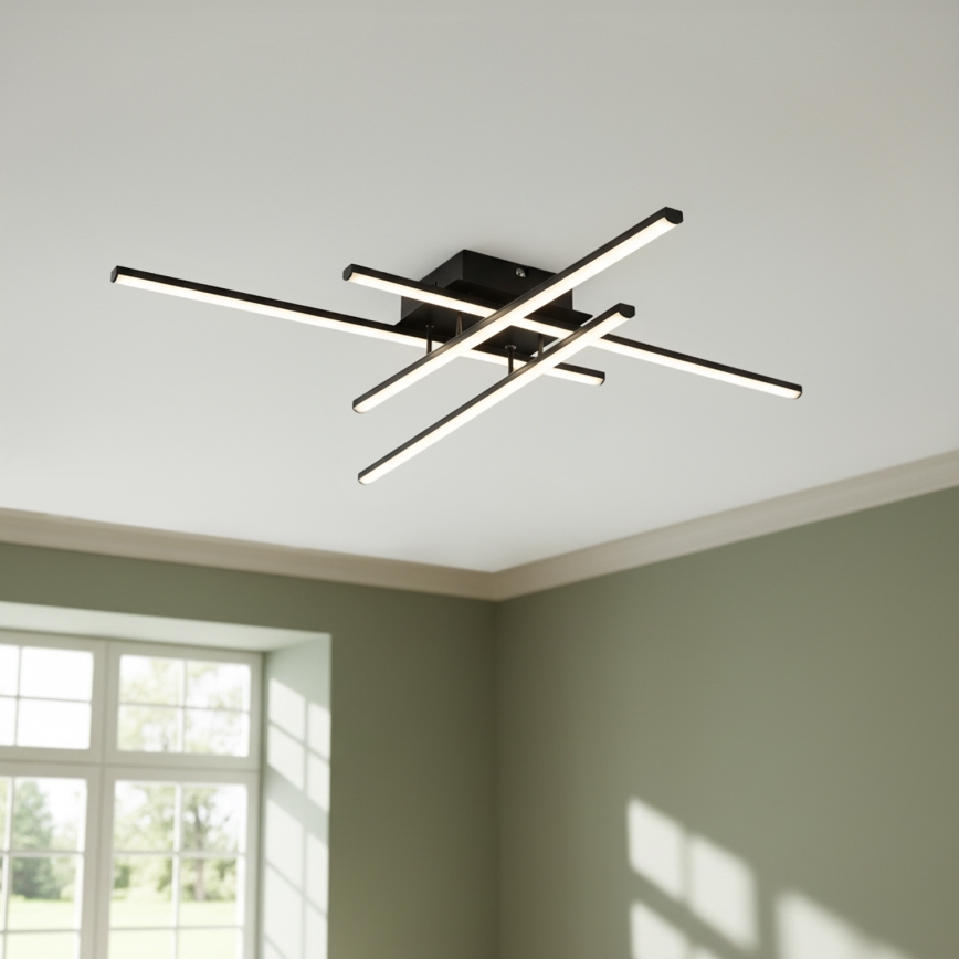 Brilagi - LED laelamp STRIPES LED/37W/230V 68x68 cm must