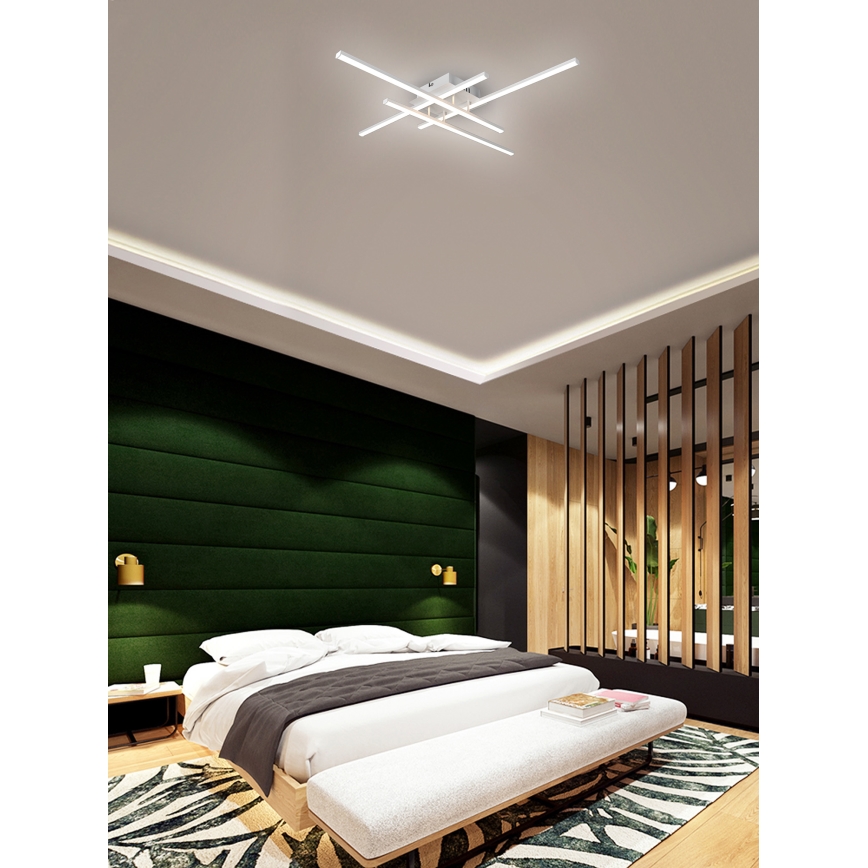 Brilagi - LED laevalgusti STRIPES LED/37W/230V 68x68 cm valge