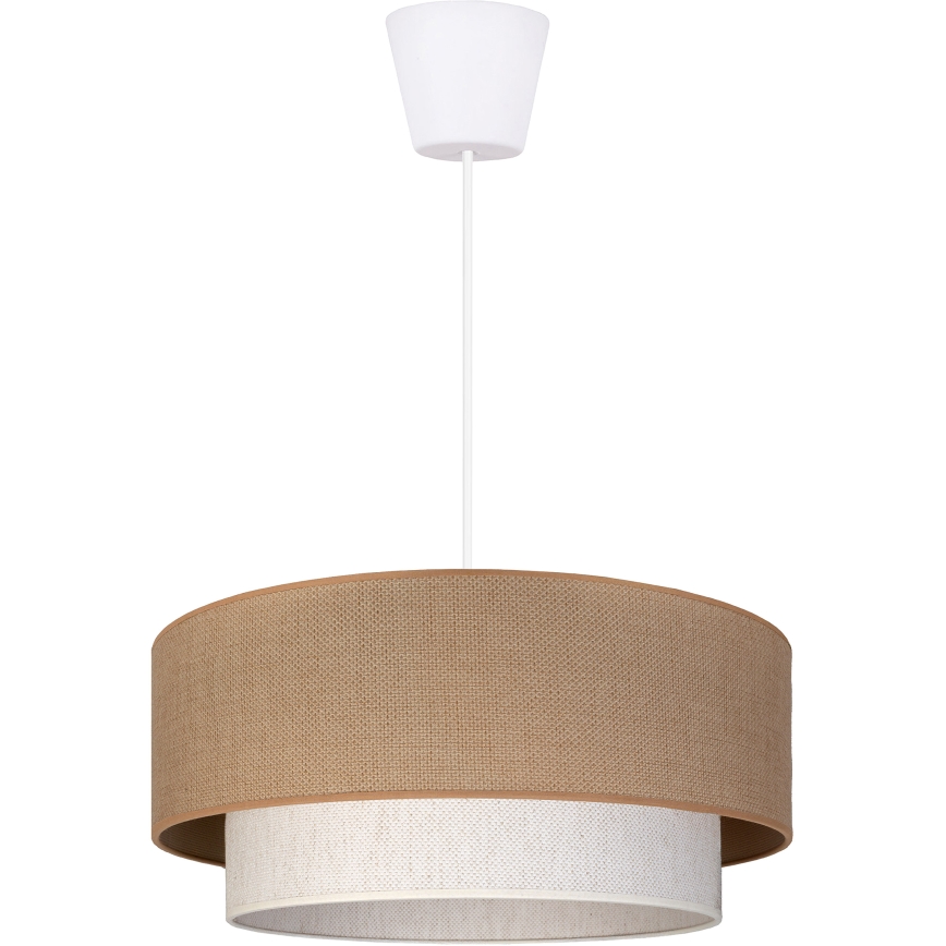 Brilagi - LED laelamp trossil BOHO ECO 1xE27/10W/230V läbimõõt 40 cm beež/kreem