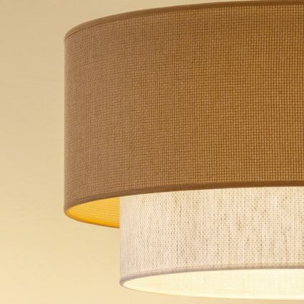 Brilagi - LED laelamp trossil BOHO ECO 1xE27/10W/230V läbimõõt 40 cm beež/kreem