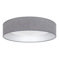 Brilagi - LED-laelamp VELVET SIMPLE 24W/230V, 4000K, läbimõõt 45 cm, hall