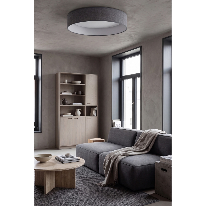 Brilagi - LED-laelamp VELVET SIMPLE 24W/230V, 4000K, läbimõõt 45 cm, hall