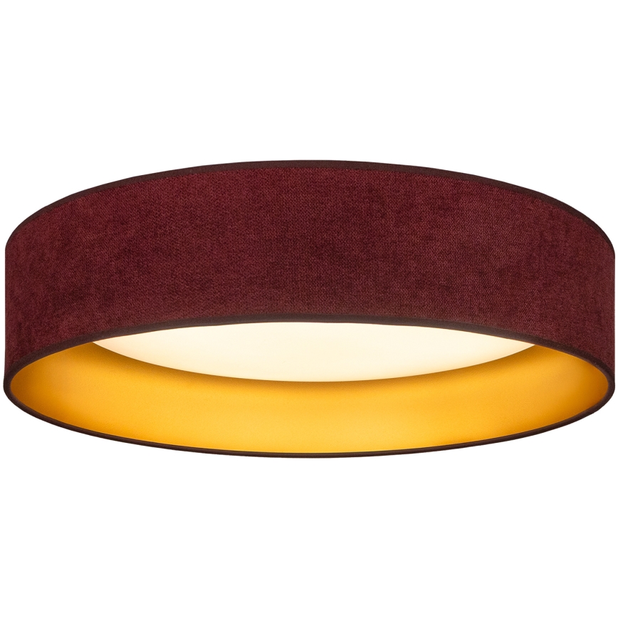 BRILAGI - LED laevalgusti VELVET SIMPLE LED/24W/230V 3000K Ø 45 cm veinipunane/kuldne
