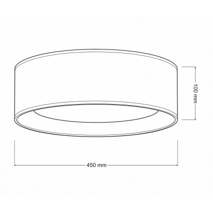Brilagi - LED laelamp VELVET SIMPLE LED/24W/230V 3000K Ø 45 cm hall