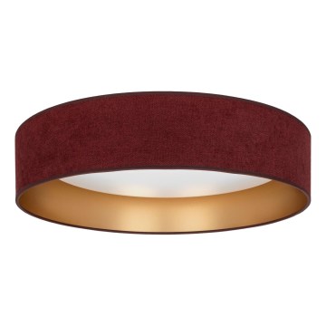 Brilagi - LED-laelamp VELVET SIMPLE LED/24W/230V 4000K läbimõõt 45 cm bordoopunane/kuldne