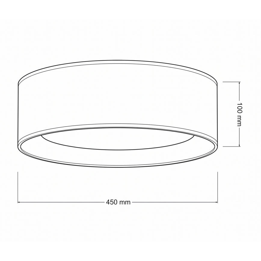 Brilagi - LED laelamp VELVET SIMPLE LED/24W/230V 4000K, läbimõõt 45 cm, kreemjas/kuldne