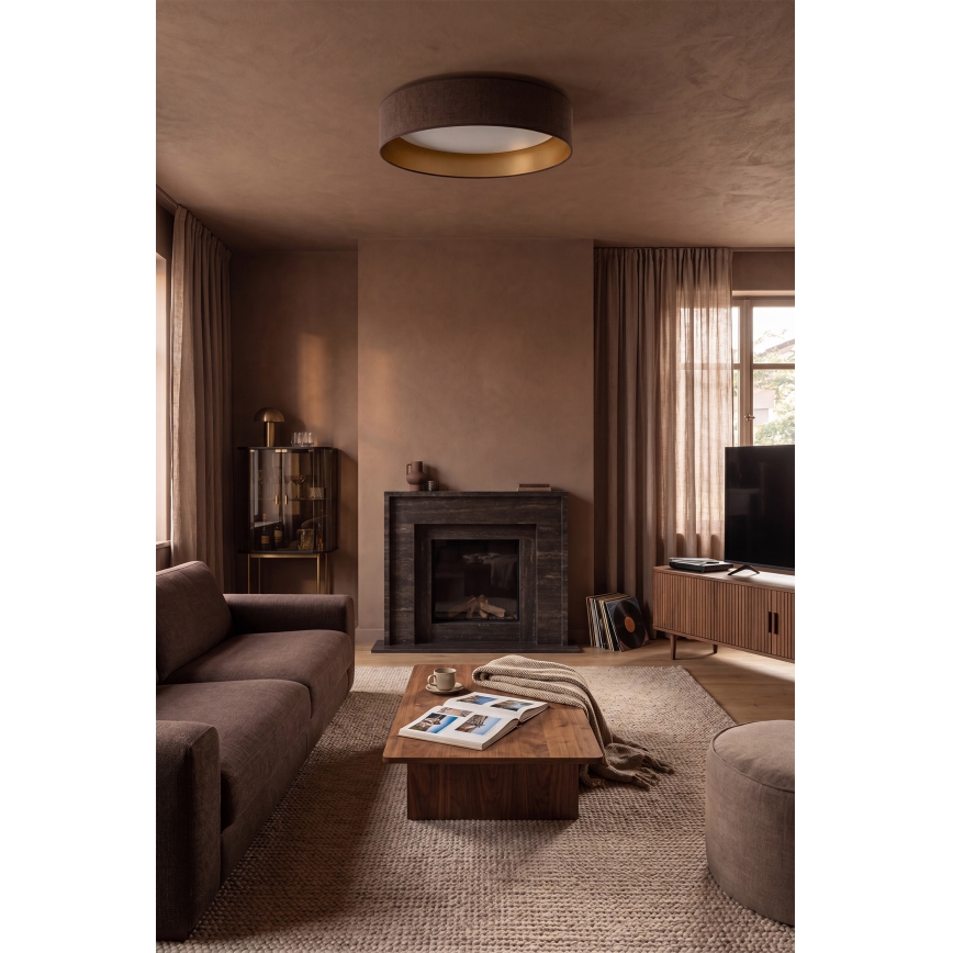 BRILAGI - LED laelamp VELVET SIMPLE LED/24W/230V 4000K läbimõõt 45 cm pruun/kuldne