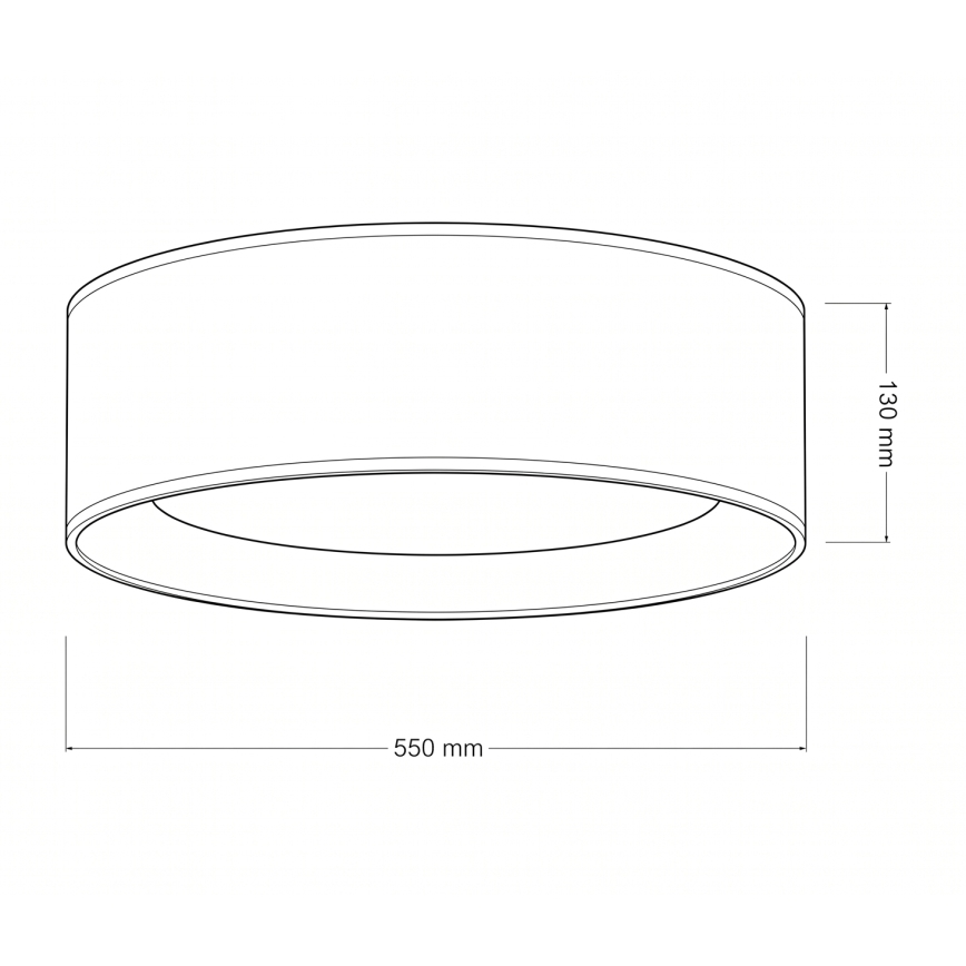 Brilagi - LED laelamp VELVET SIMPLE LED/36W/230V 3000K läbimõõt 55 cm beež