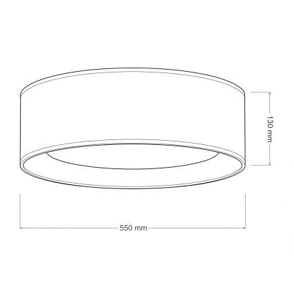 Brilagi - LED laelamp VELVET SIMPLE LED/36W/230V 3000K ø 55 cm hall/kuldne