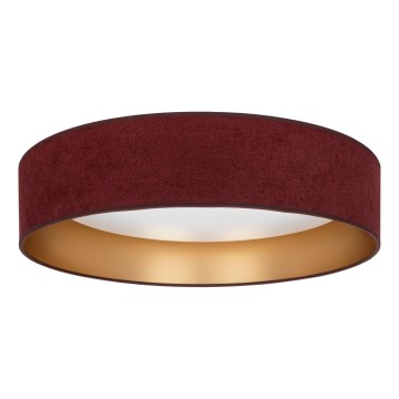 Brilagi - LED laelamp VELVET SIMPLE LED/36W/230V 3000K läbimõõt 55 cm veinipunane/kuldne