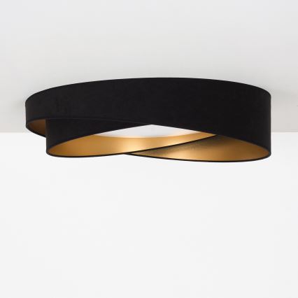 BRILAGI - LED laelamp VELVET TWIST LED/24W/230V 4000K Ø 55 cm must/kuldne