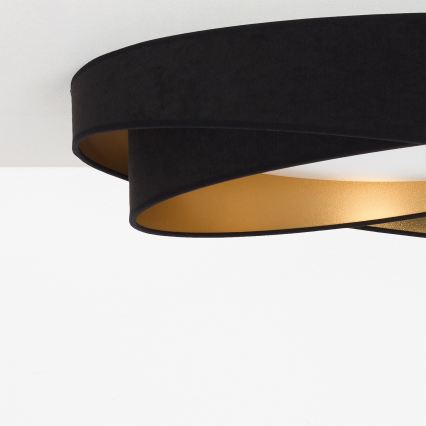 BRILAGI - LED laelamp VELVET TWIST LED/24W/230V 4000K Ø 55 cm must/kuldne