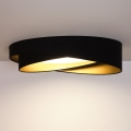 BRILAGI - LED laelamp VELVET TWIST LED/24W/230V 4000K Ø 55 cm must/kuldne