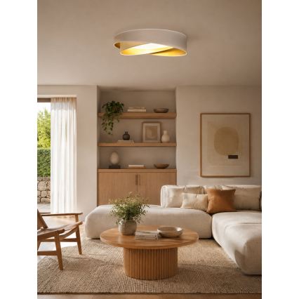 BRILAGI - LED laelamp VELVET TWIST LED/24W/230V 4000K läbimõõt 55 cm valge/kuldne