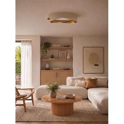 BRILAGI - LED laelamp VELVET TWIST LED/24W/230V 4000K läbimõõt 55 cm valge/kuldne