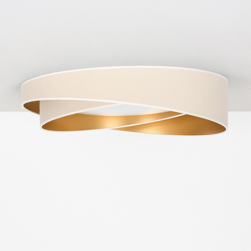 BRILAGI - LED laelamp VELVET TWIST LED/24W/230V 4000K läbimõõt 55 cm valge/kuldne