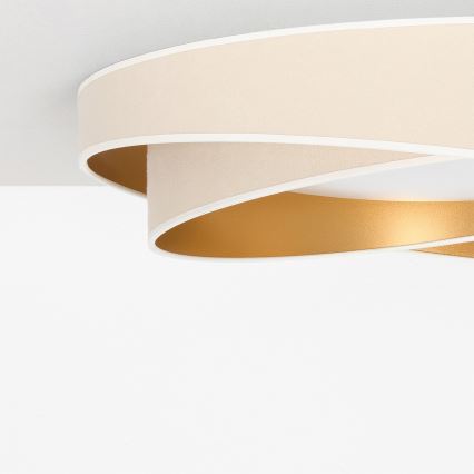 BRILAGI - LED laelamp VELVET TWIST LED/24W/230V 4000K läbimõõt 55 cm valge/kuldne