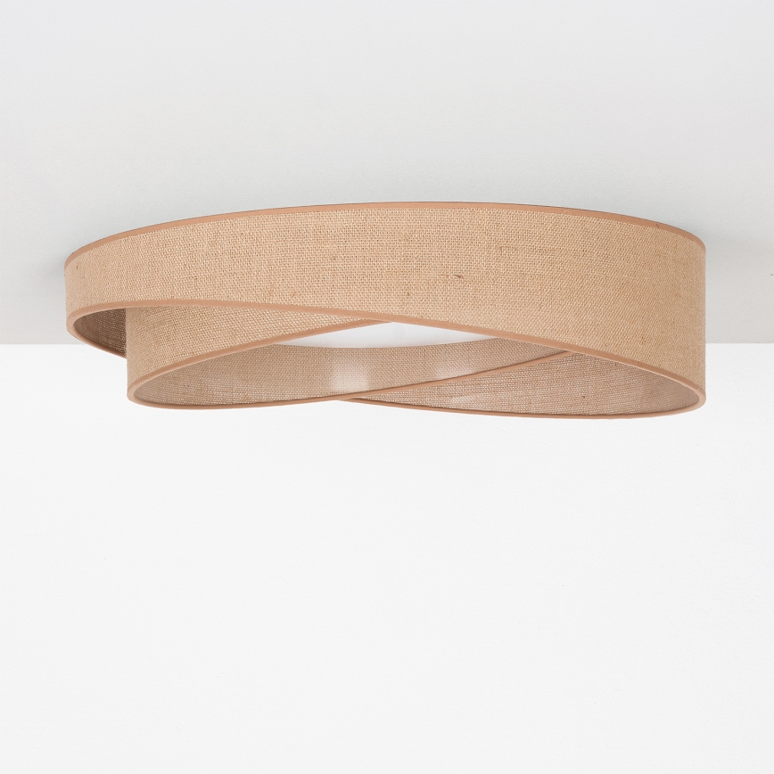 BRILAGI - LED laelamp VELVET TWIST LED/24W/230V Ø 55 cm beež