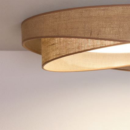 BRILAGI - LED laelamp VELVET TWIST LED/24W/230V Ø 55 cm beež