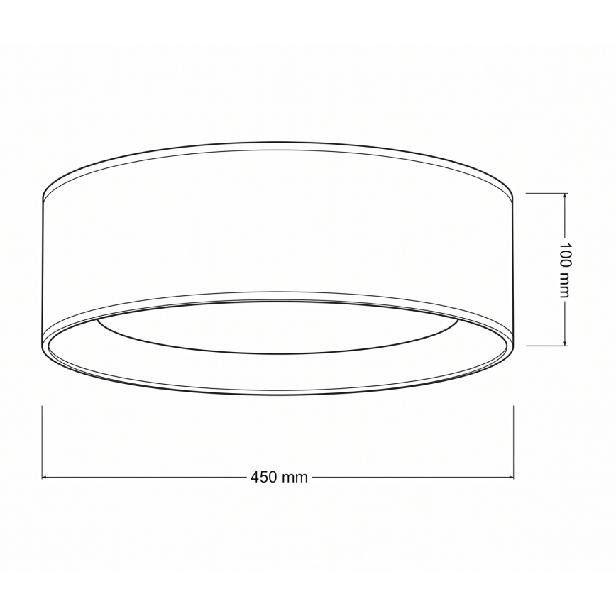 Brilagi - LED laelamp VELVET VARI LED/24W/230V 3000/4000/6500K läbimõõt 45 cm beež