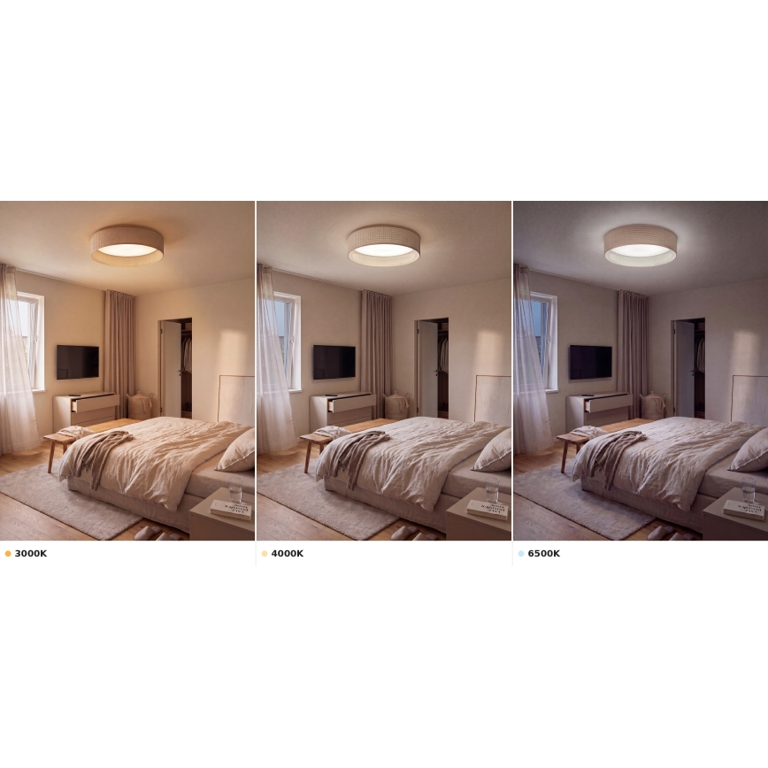Brilagi - LED laevalgusti VELVET VARI LED/24W/230V 3000/4000/6500K läbimõõt 45 cm beež