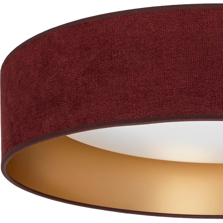 Brilagi - LED laelamp VELVET VARI LED/24W/230V 3000/4000/6500K, läbimõõt 45 cm, bordoopunane/kuldne