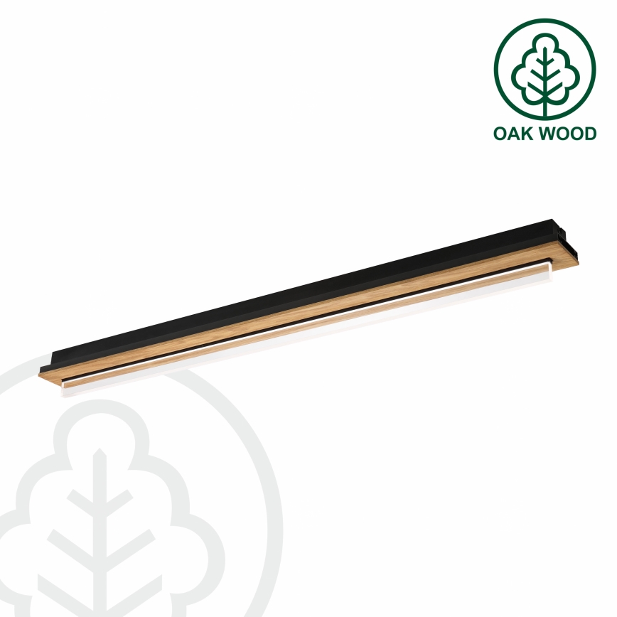 Brilagi - LED-laelamp WOODY FLAT LED/25W/230V tamm/must