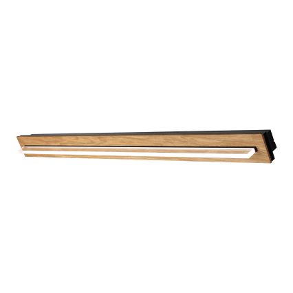 Brilagi - LED-laelamp WOODY FLAT LED/25W/230V tamm/must