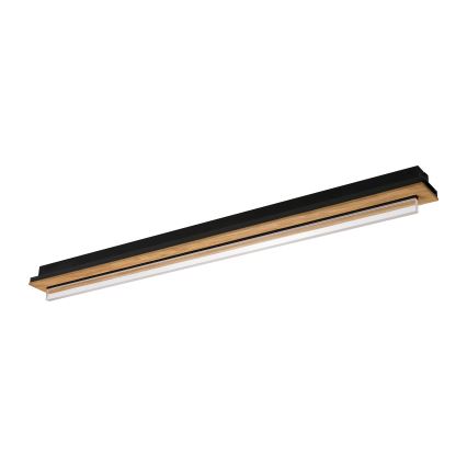 Brilagi - LED-laelamp WOODY FLAT LED/25W/230V tamm/must