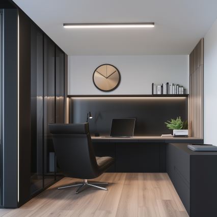 Brilagi - FULLDAY pinnapealne LED-laevalgusti LED/20/30/40W/230V 2700/4000/6000K 120 cm UGR19 must