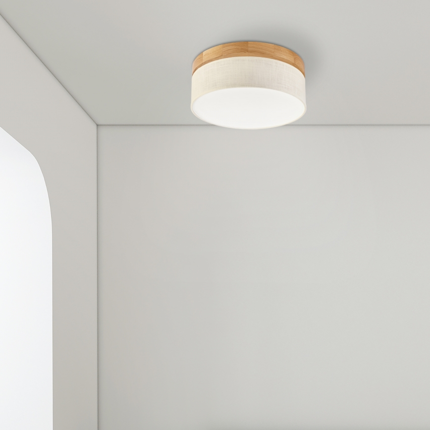 Brilagi - LED Laepvalgusti BELLADONNA LED/20W/230V diameeter 30 cm kreem/dub