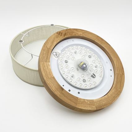 Brilagi - LED Laepvalgusti BELLADONNA LED/20W/230V diameeter 30 cm kreem/dub