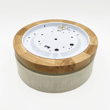 Brilagi - LED Laepvalgusti BELLADONNA LED/20W/230V diameeter 30 cm kreem/dub