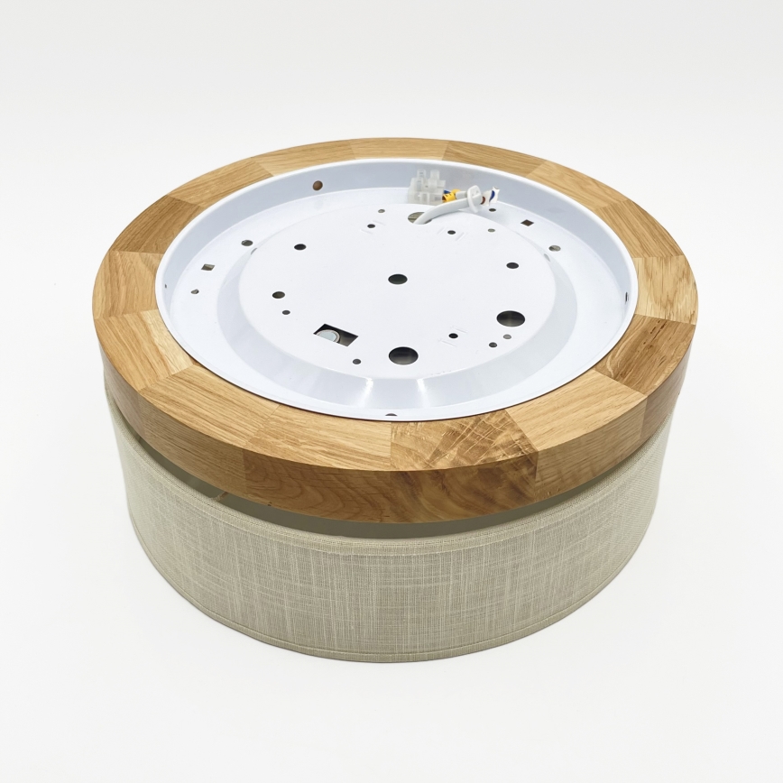 Brilagi - LED Laepvalgusti BELLADONNA LED/20W/230V diameeter 30 cm kreem/dub