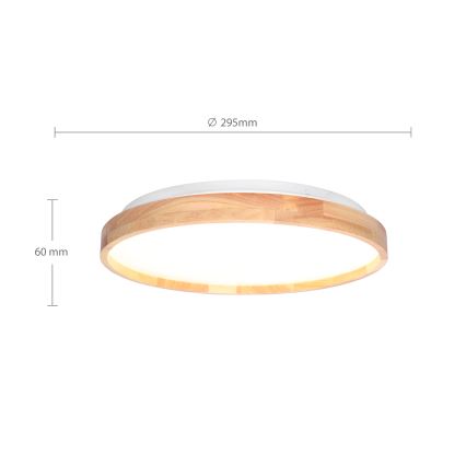Brilagi - LED Laevalgusti ALSON LED/24W/230V tamm
