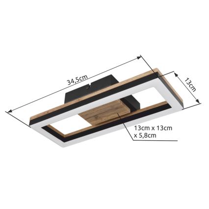 Brilagi - LED-laevalgusti AXIS LED/12W/230V