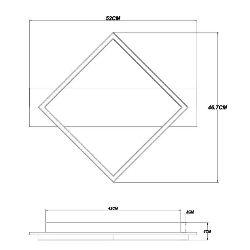 Brilagi - LED laevalgusti AXIS LED/18W/230V