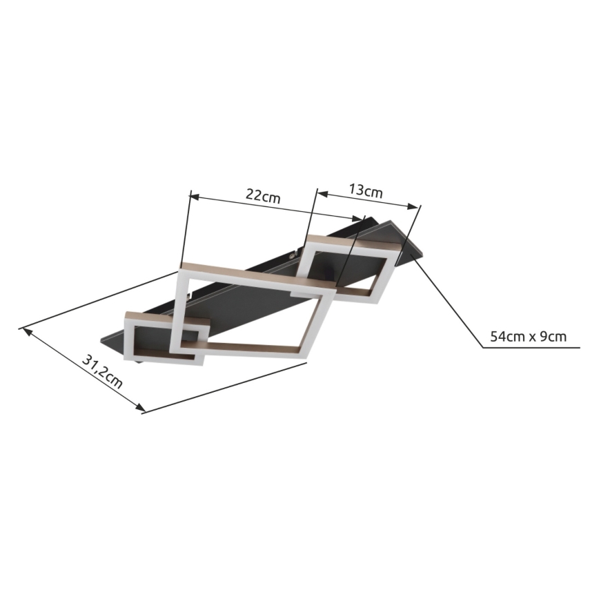 Brilagi - LED laevalgusti AXIS LED/24W/230V