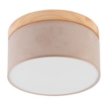 Brilagi - LED Laevalgusti BELLADONNA 1xE27/15W/230V d. 30 cm beež/mänd