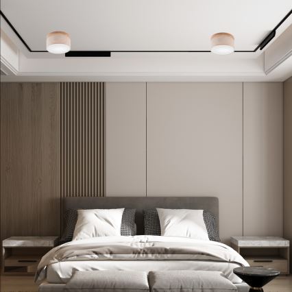 Brilagi - LED Laevalgusti BELLADONNA 1xE27/15W/230V d. 30 cm beež/tamm