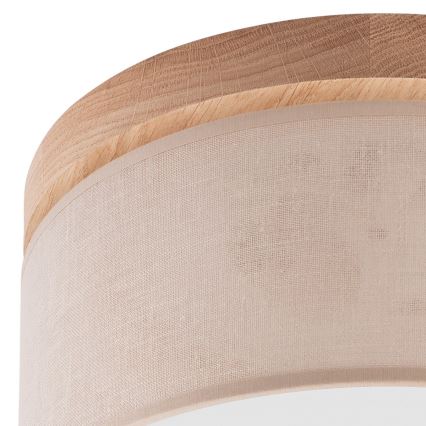 Brilagi - LED Laevalgusti BELLADONNA 1xE27/15W/230V d. 30 cm beež/tamm
