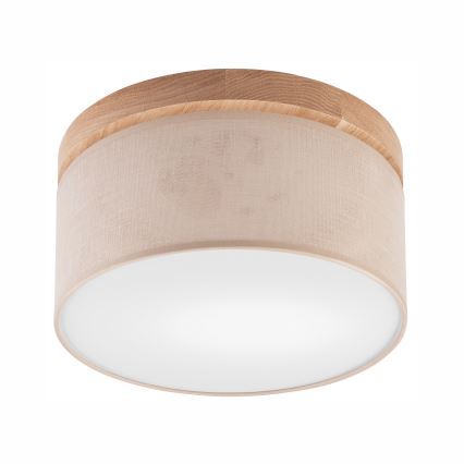 Brilagi - LED Laevalgusti BELLADONNA 1xE27/15W/230V d. 30 cm beež/tamm