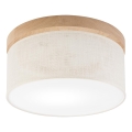 Brilagi - LED Laevalgusti BELLADONNA 1xE27/15W/230V d. 30 cm kreemikas/tamm